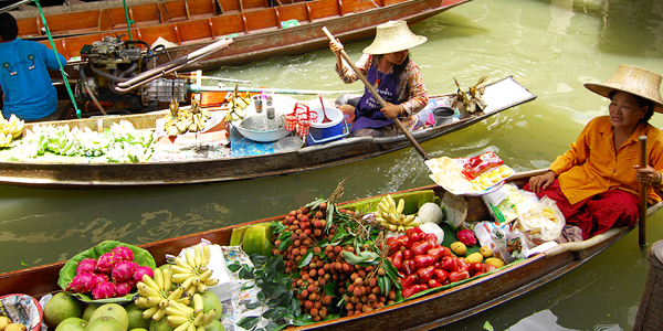 泰國旅遊 丹能莎朵歐式水上市場