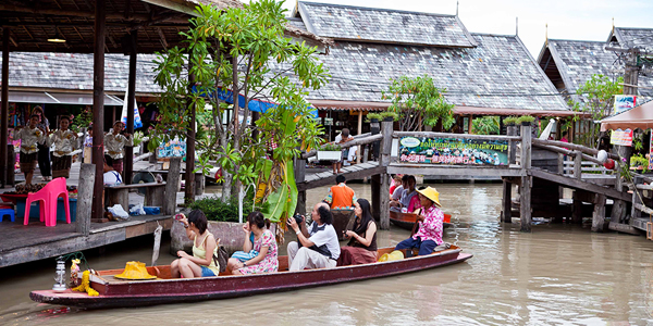 泰國旅遊 四方水上市場